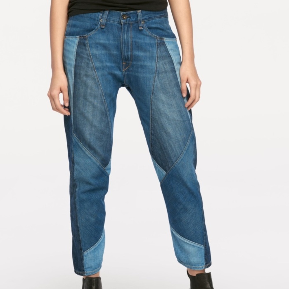 Rag & Bone Patchwork Engineer Jeans
